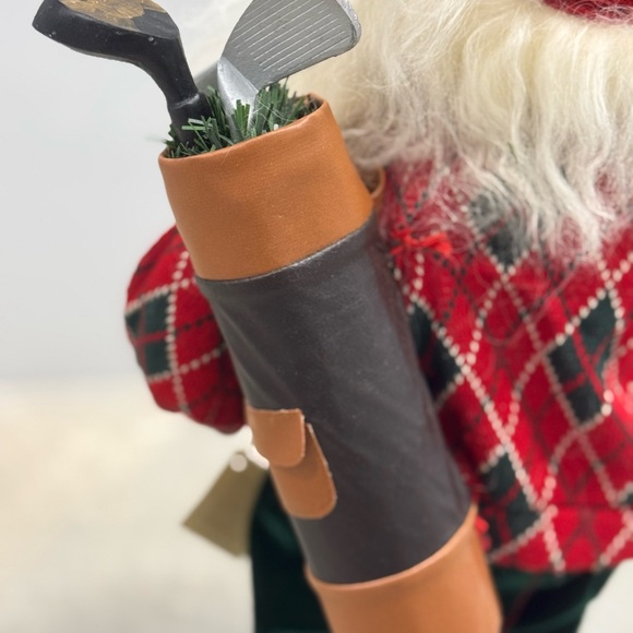 Santa Claus Figurine with Golf Clubs - Picture 7 of 10